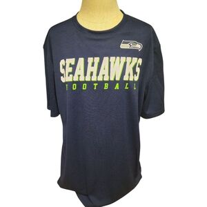 NWT Seattle Seahawks Navy Blue Football  T-Shirt XL Mens
